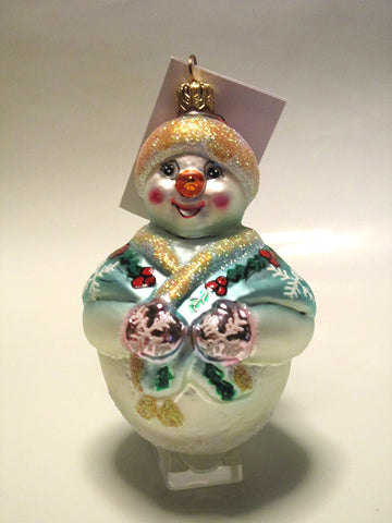 Jolly Wrap Junior Snowman Christmas Tree Ornament