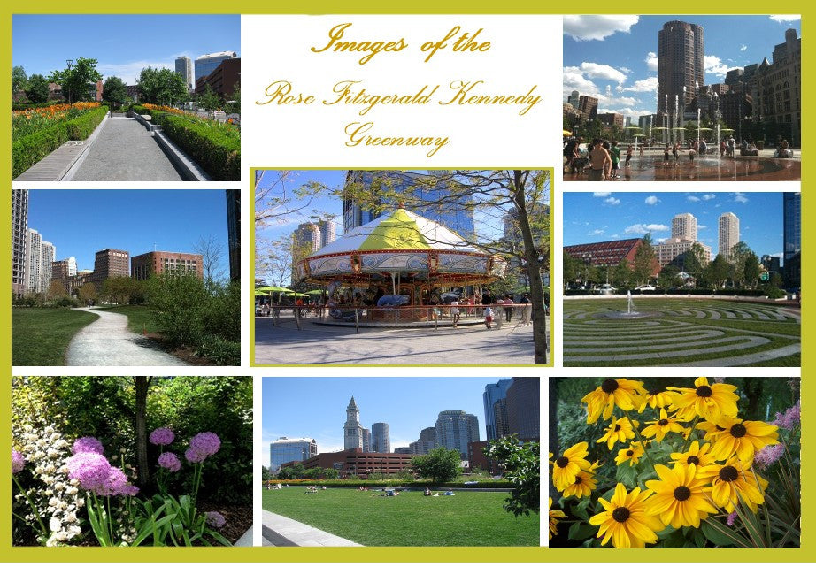 Images of Boston's Rose Fitzgerald Kennedy Greenway