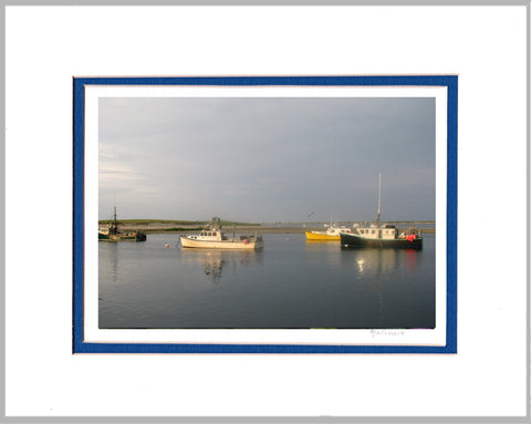 Lobster Boats, Cape Cod Matted Print