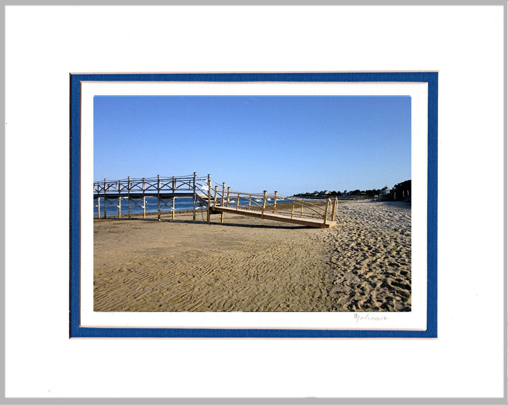 Morning at Beach, Cape Cod Matted Print