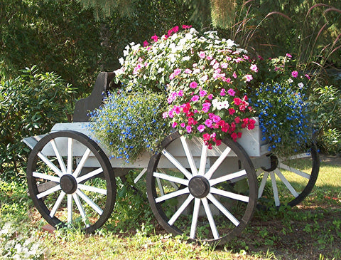 Spring Flower Cart