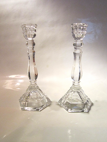 Vintage Tiffany Crystal candleholders (one pair)