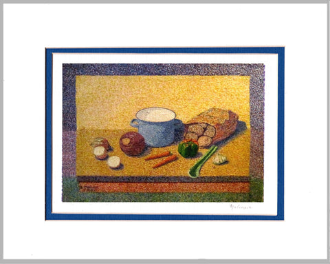 Still Life with Vegetables Matted Print